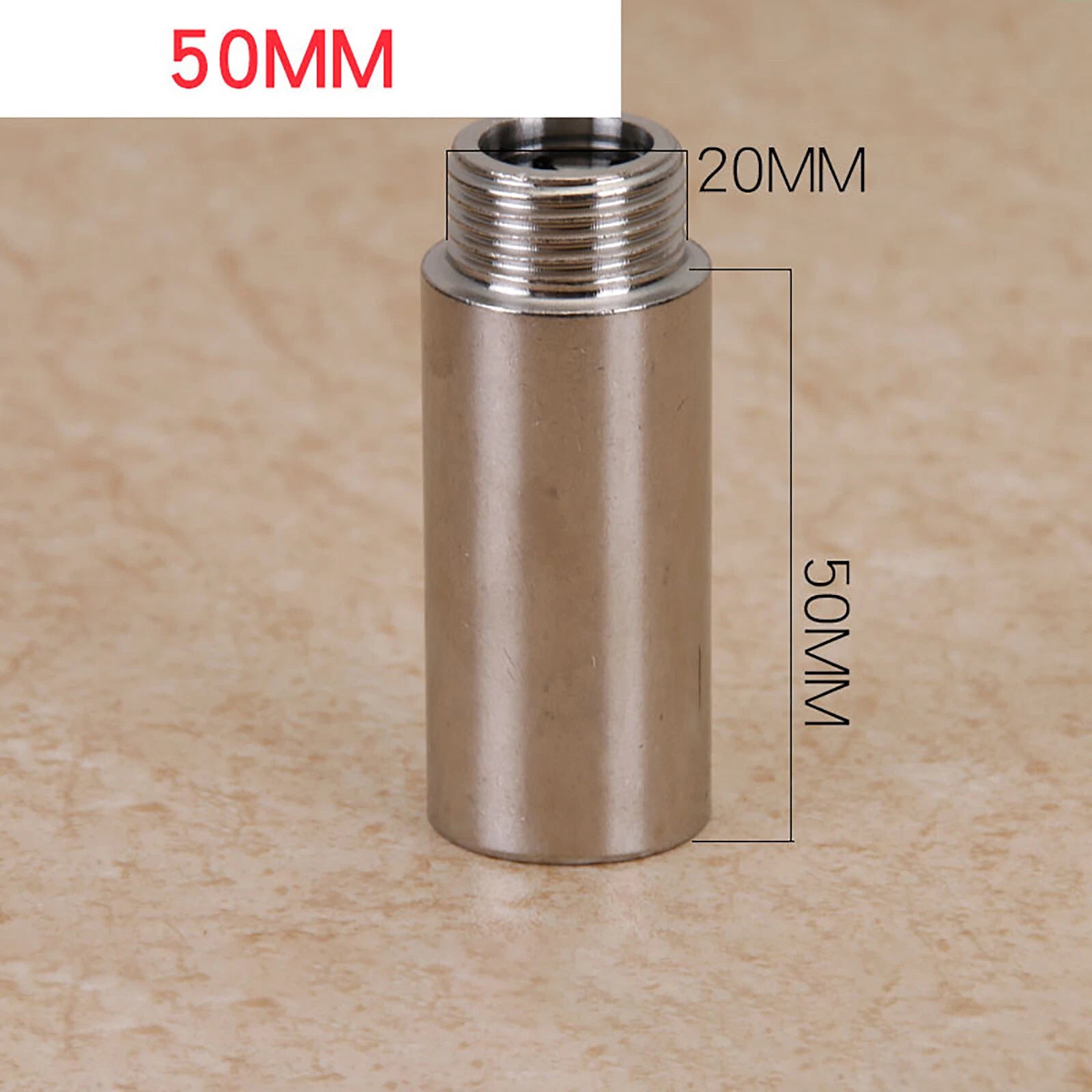 Stainless Steel Tap Extension Connector — Male x Female Pipe Fitting Adapter