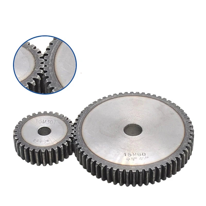 2Mod 2.5Mod 3Mod 4Mod 5Mod Flat Plain Straight Spur Gear 10-62 Teeth Pilot Bore