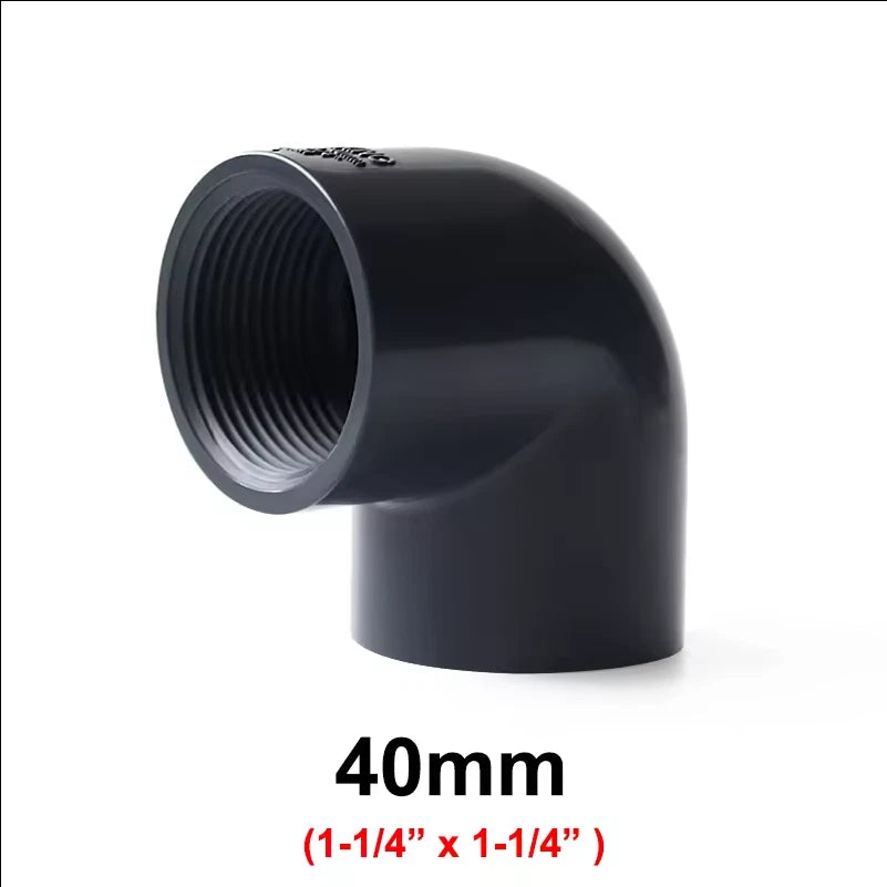 PVC 90° Elbow Female Thread Pressure Fittings Adhesive Connector Pipe Fittings