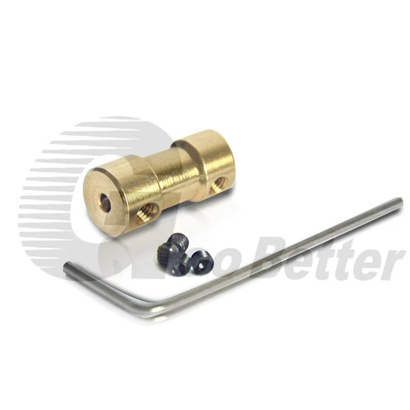 Brass Flexible Shaft Coupling Rigid Coupler Motor Connector CNC 2/3/3.17/4/5/6mm