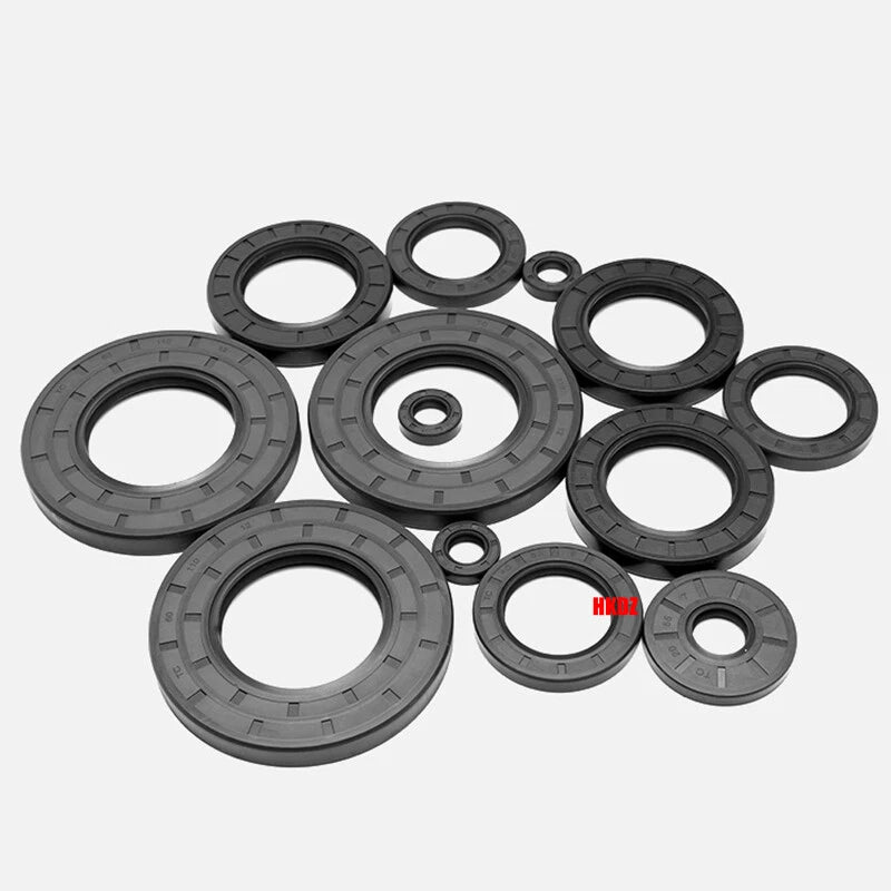 NBR Rotary Shaft Oil Seals — Metric TC Skeleton Nitrile Sealing Lip (34–420mm ID)