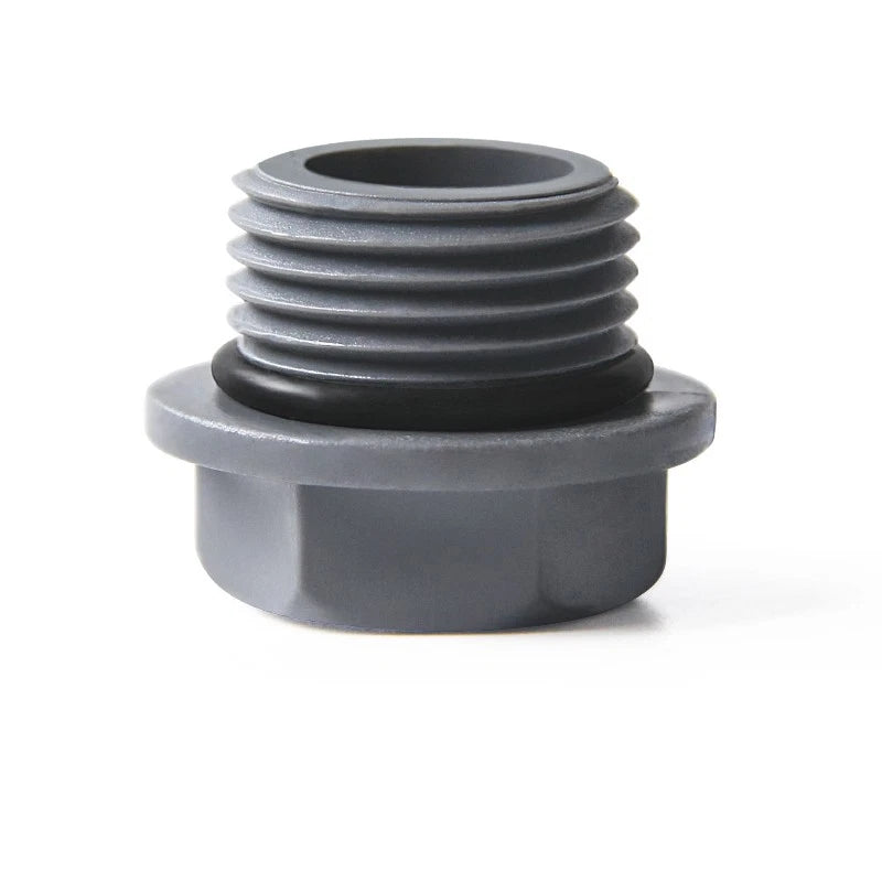 1 2" 3 4" 1" PVC Male Thread Water Supply Pipe Cap Stop End Lock Fittings Hex