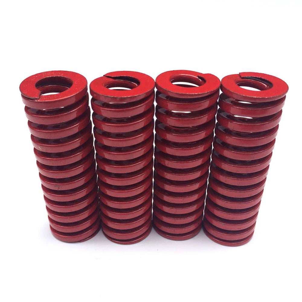 Red OD 8mm-50mm Compression Spring Heavy Duty Stiff Heavy Load Die Springs