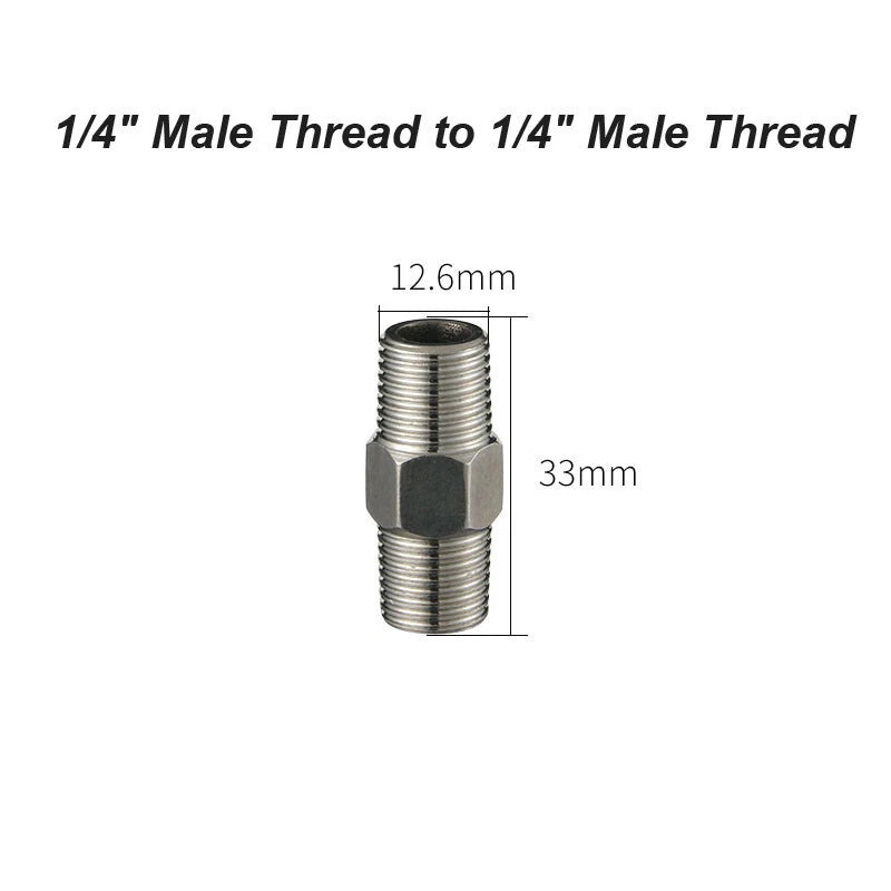 201 Stainless Steel BSP Barrel Nipples — Male Thread Straight & Reducing Pipe Fittings