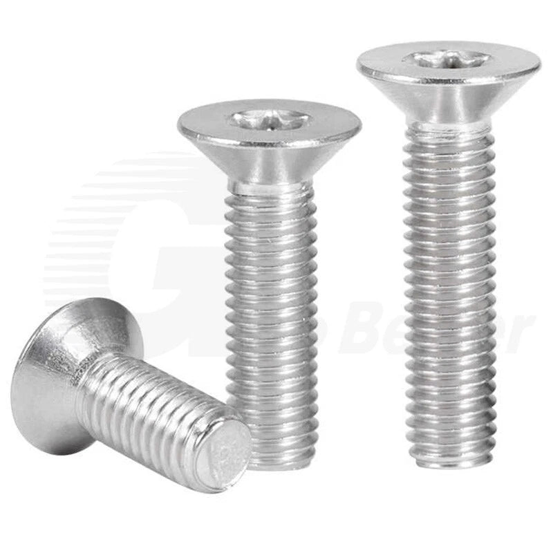 M1.4–M12 Torx Countersunk Machine Screws – A2 Stainless Steel, DIN 965 (3–100mm)