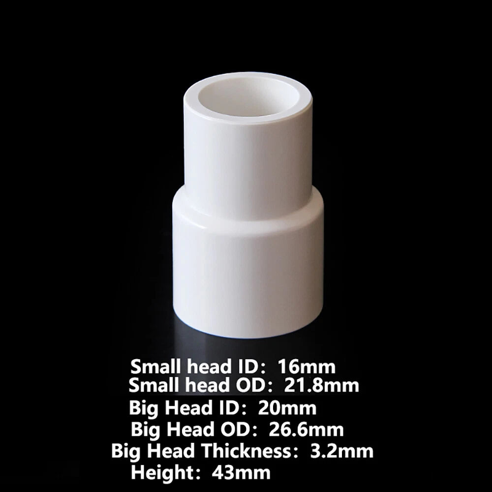 PVC White 16mm ID Pressure Pipe Fittings Metric Solvent Weld For Fish Tank  Pond