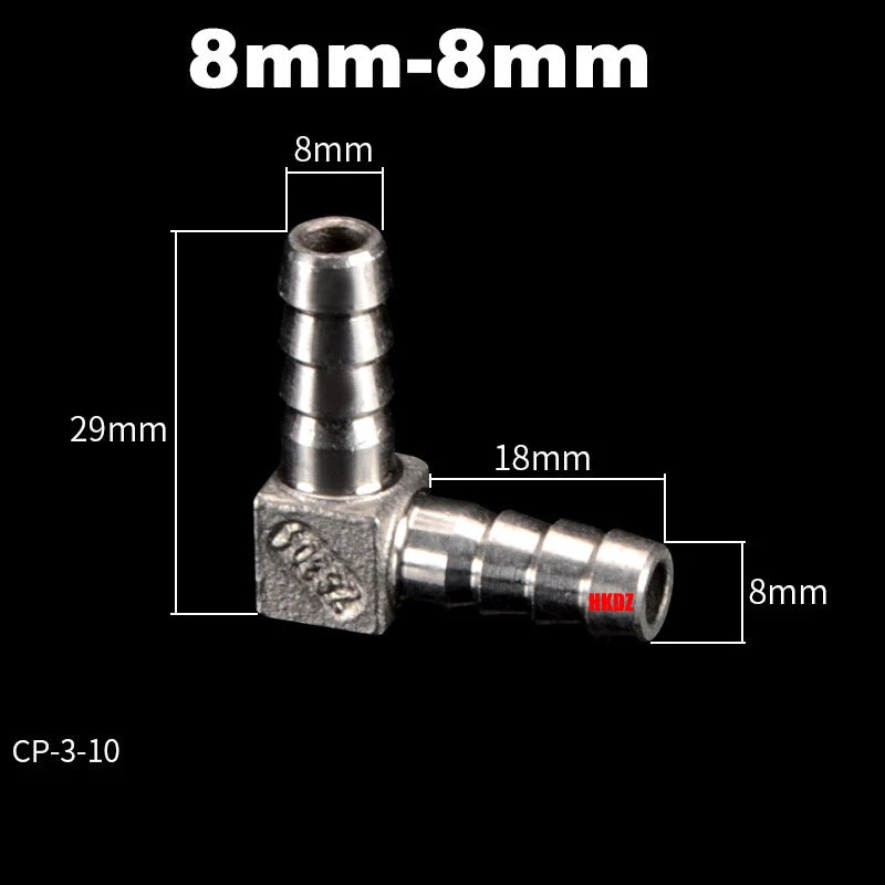 304 Stainless Steel Hose Barb 90° Elbow Fitting — BSP Taper Thread
