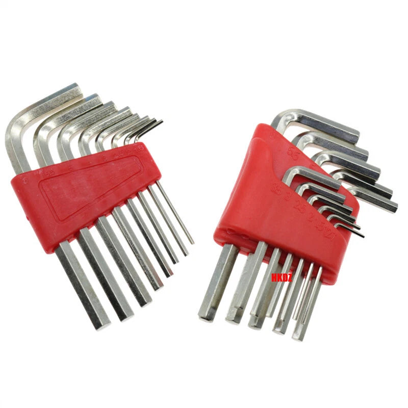 M2~M8 Metric Short Arm Allen Keys Hex Wrenches Hexagonal Key 0.9mm~4mm All Sizes