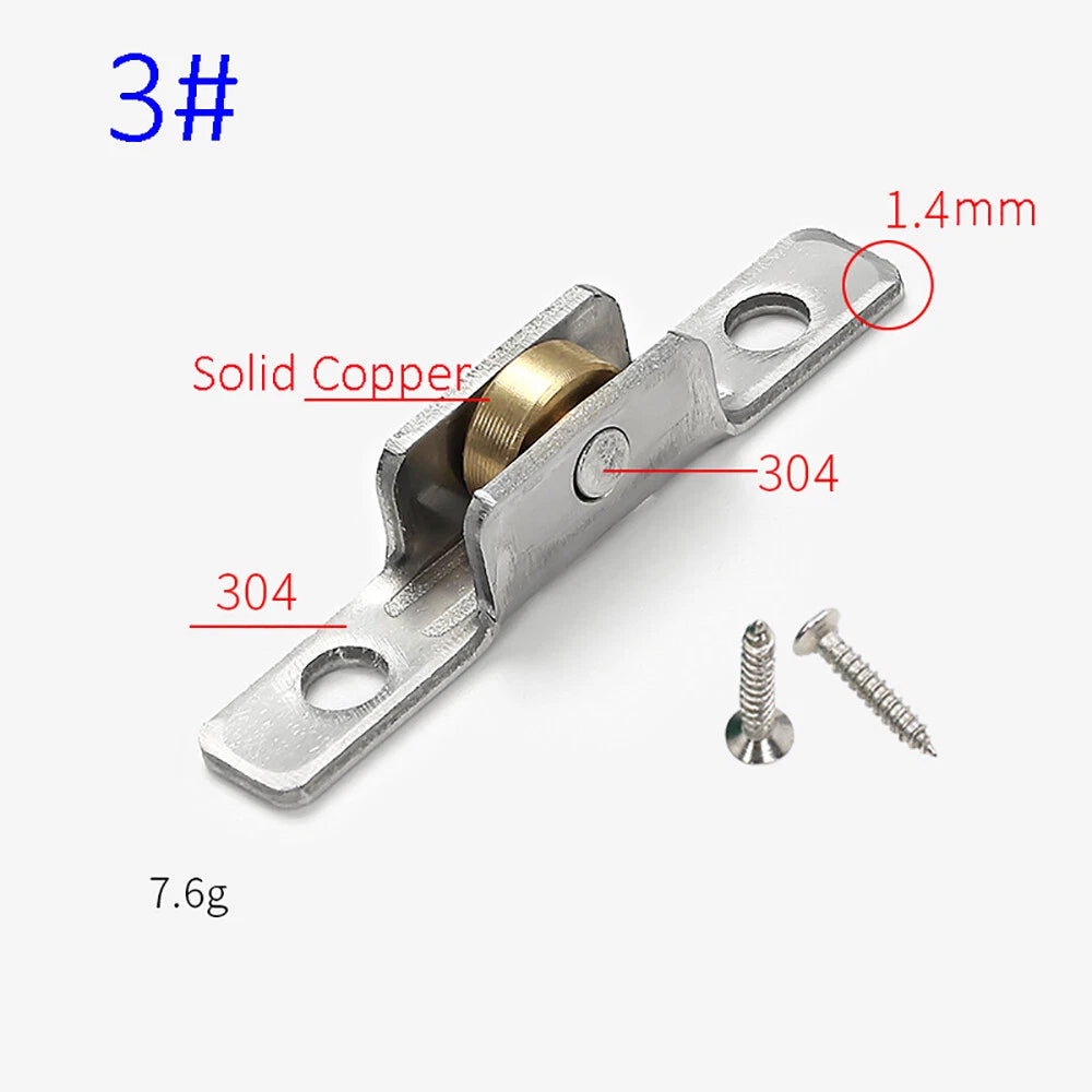 5-7mm Stainless Steel Sash Pulley Sliding Door Roller Runner Wheel Track Pulley