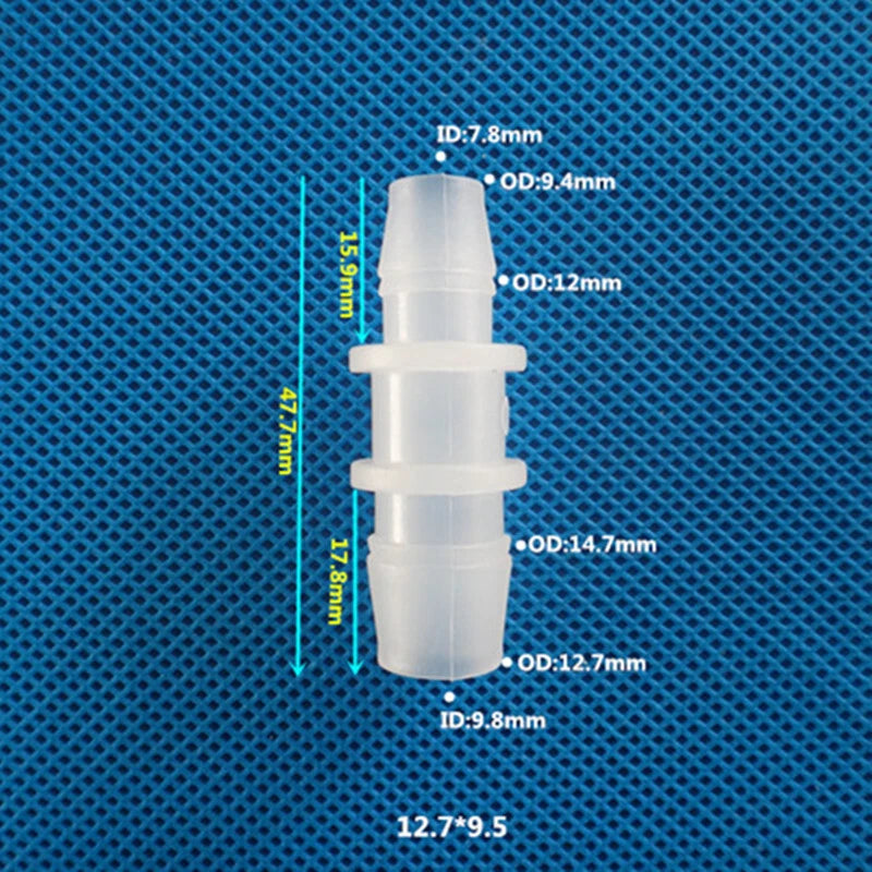 Straight Reducing Hose Barb Connector | 11.1mm–25mm to 3.9mm–20mm