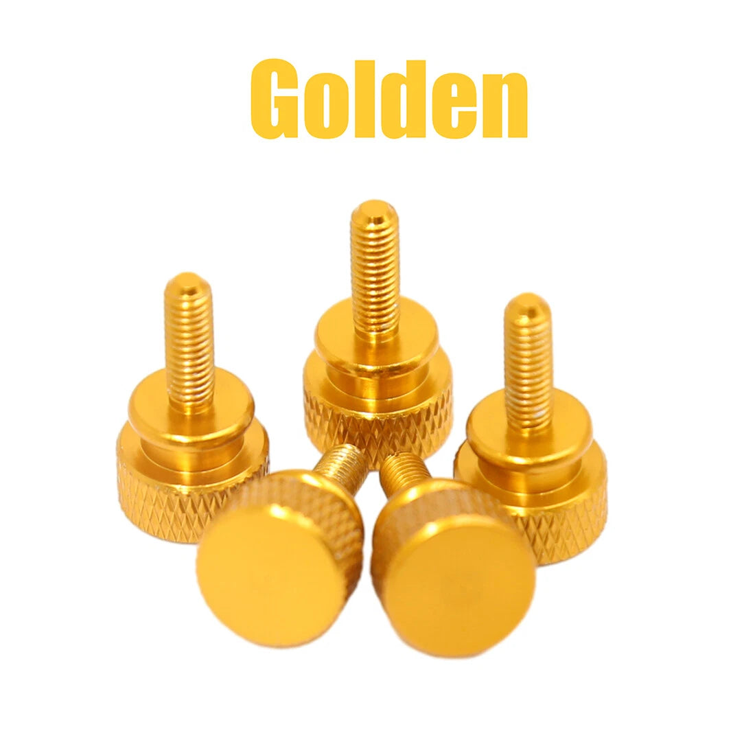 M3 Anodized Aluminum Knurled Thumb Screws — Hand-Tightening Knob Bolts
