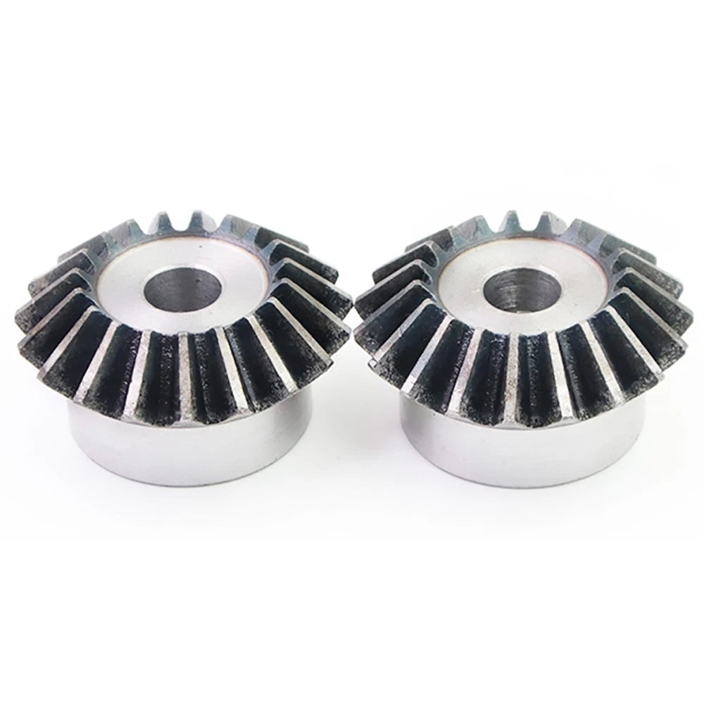 1M 1.5M 2M 3M Bevel Gear 15-40 Teeth 1:1 90° Meshing Angle 45# Steel Drive Gears