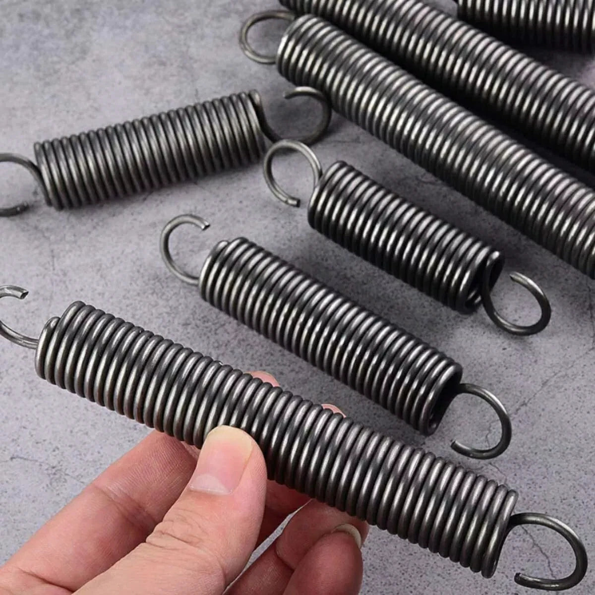 0.8mm to 1mm Wire Dia Hook Extension Tension Spring Springs Steel Small Spring