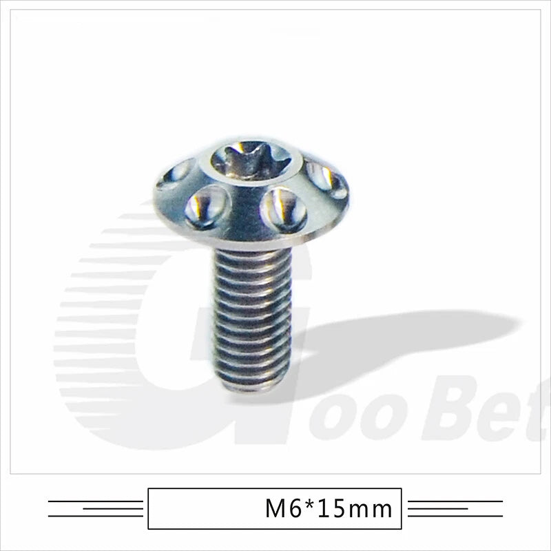 M6 x 15mm 20mm Titanium Motorcycle Decorative Bolt Torx Screws T30 Tuning Repair