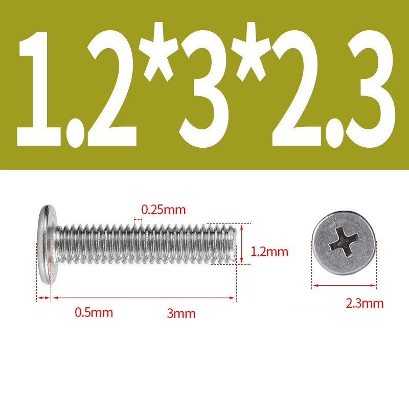 M1–M8 Ultra Thin Flat Head Phillips Machine Screws – A2 Stainless Steel, Fully Threaded