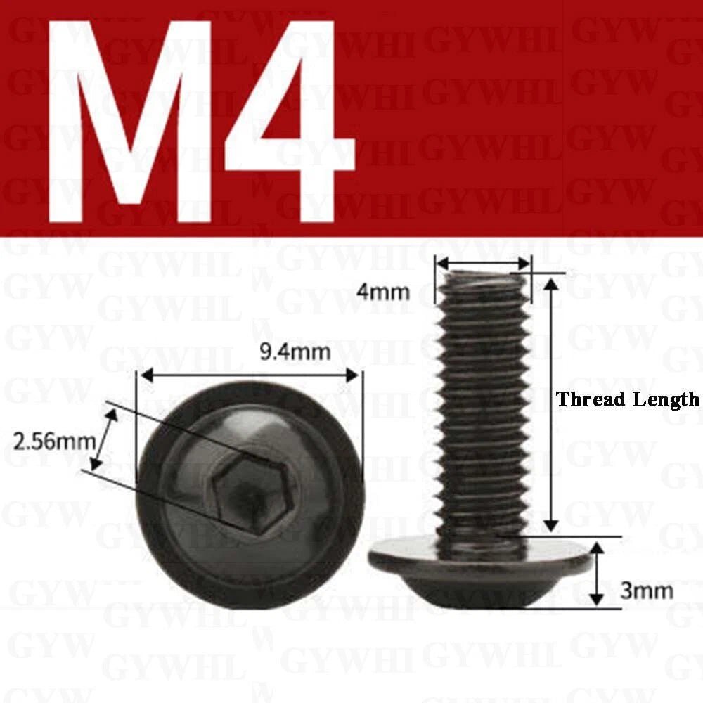 Flanged Button Head Socket Cap Screws 304 Stainless M2 - M10 Fully Threaded - HomeDIYer