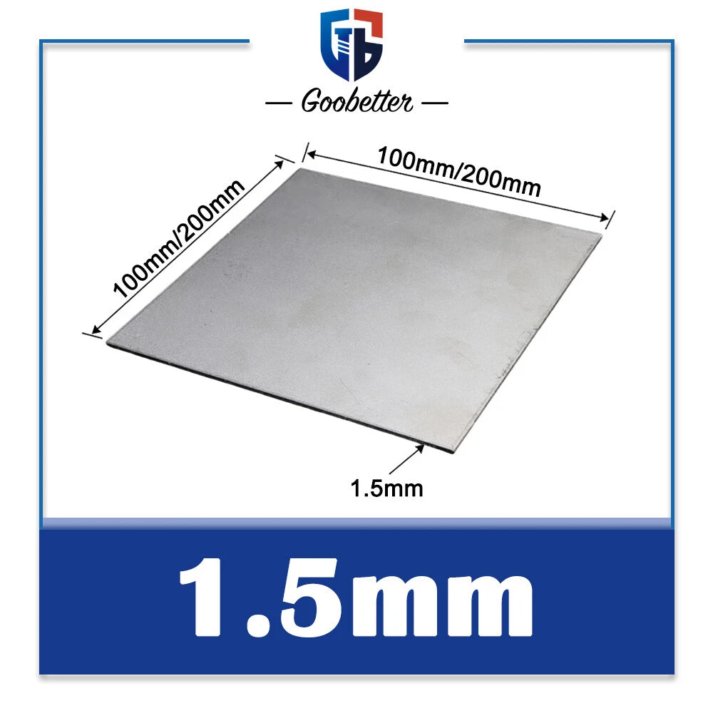 0.5/0.8/1/1.2~18mm Thick TA2 Pure Titanium Plate Ti Metal Sheet Board 100~200mm