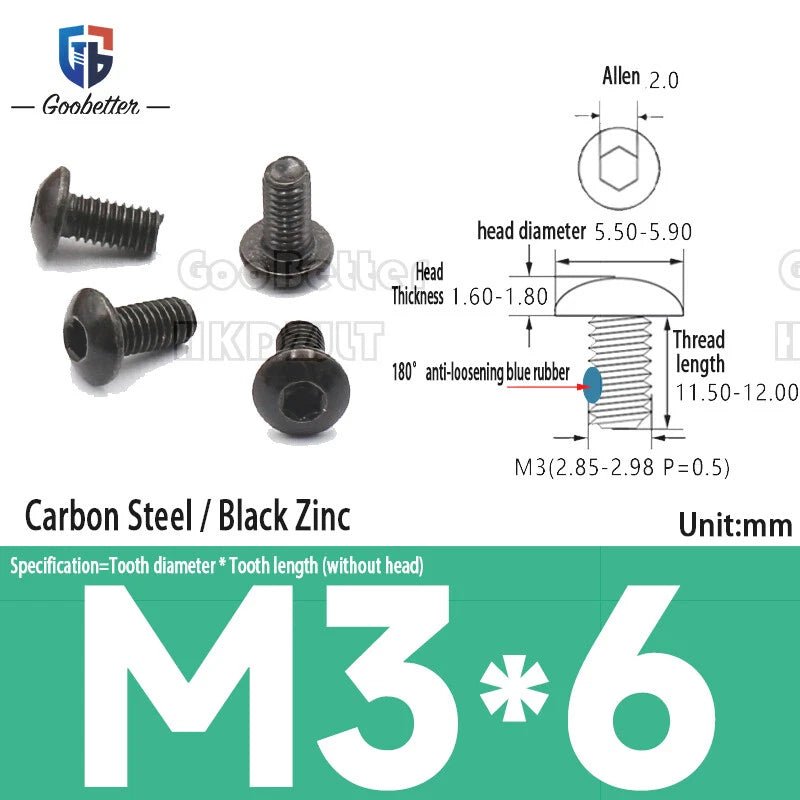 Large Flat Head Machine Screws M2–M6 Allen Torx Slotted Multi - Drive 100pcs - HomeDIYer