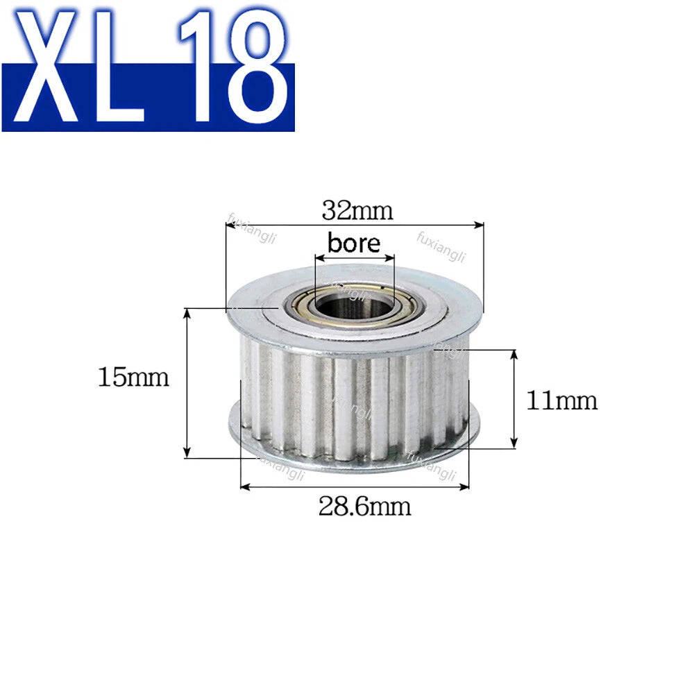 XL Timing Belt Idler Bearing Pulley Tensioner Toothless & Toothed Width 11mm