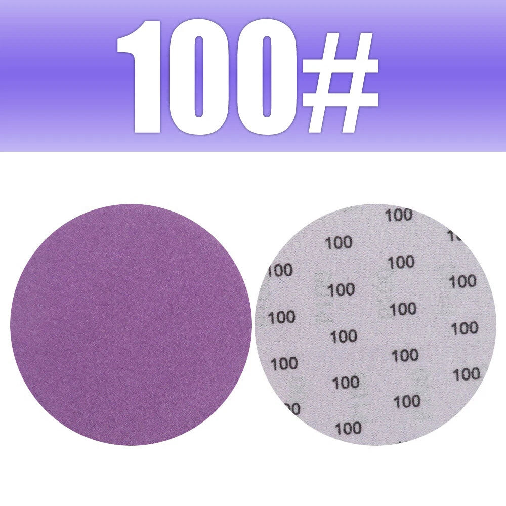 5" 125mm Purple Hook & Loop Sanding Discs 60-10000 Grit | Wet & Dry Sandpaper for Orbital Sanders