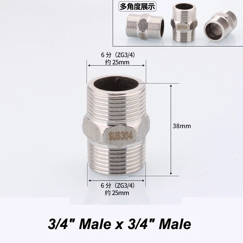 Stainless Steel 90° Elbow BSP Pipe Fittings — Female & Male Reducing Adapters