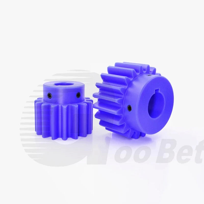 Module 2 3 Precision Spur Gear 12 - 30 Tooth Pinion with Step Keyway Bore Nylon