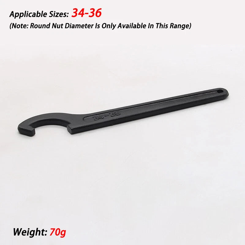 Hook Wrench C Spanner 22mm-320mm Repair Tool Motorcycle Bike Steering Suspension