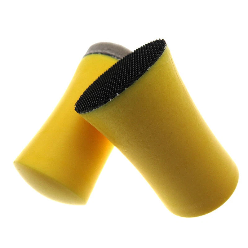 Mouse‑Shaped Hand Sanding Block — Ergonomic Foam Grip with Hook & Loop Base for Standard Sanding Discs