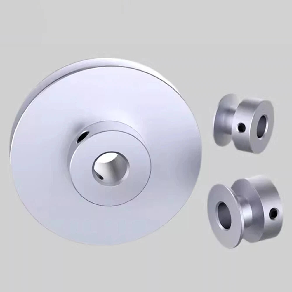 Alu U Pulley OD 20 30 40 50 60 80mm Single Groove Fixed Pulley for PU Round Belt