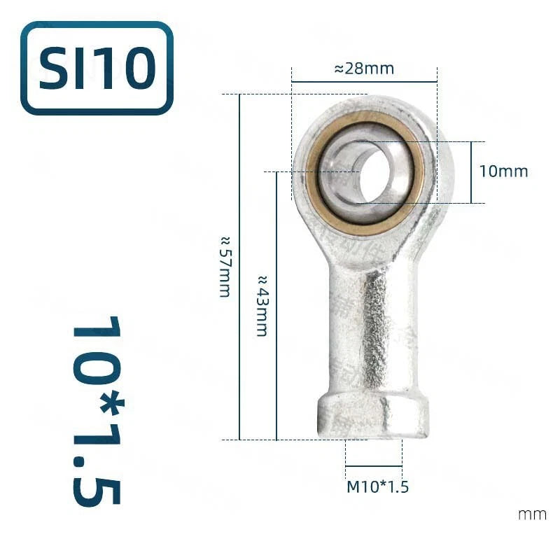 SI Female Series Rod End Bearings M3 M4 M5 M6 M8 M10 - M30 Right-Left Thread