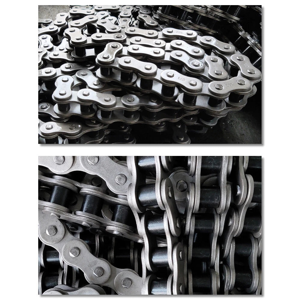 Roller Chain Single Row-Double Row Transmission Chain Manganese Steel 04C 06B