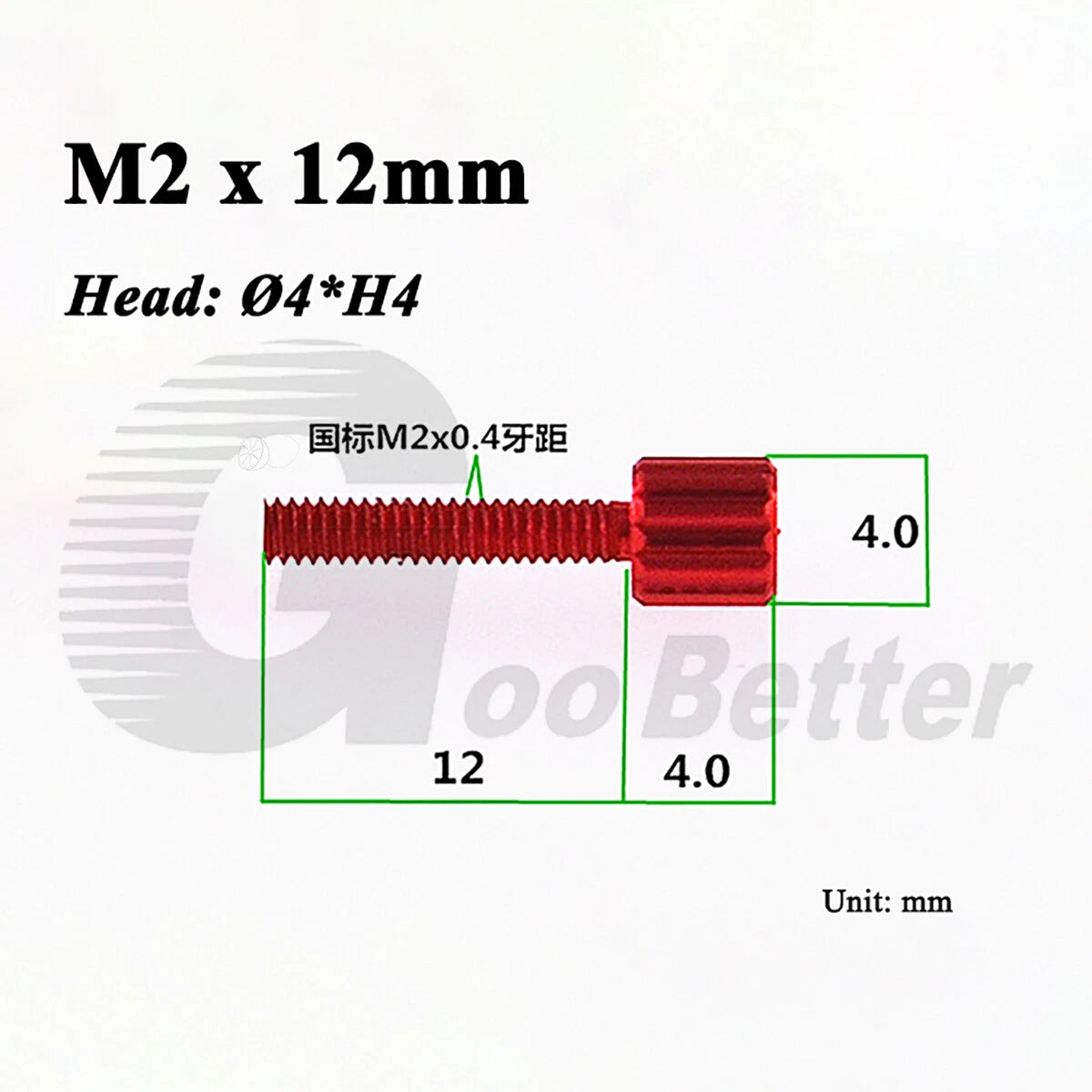 Aluminum Knurled Thumb Screws – M2 to M6 Flat Head Hand Grip Bolts, 10 Colors