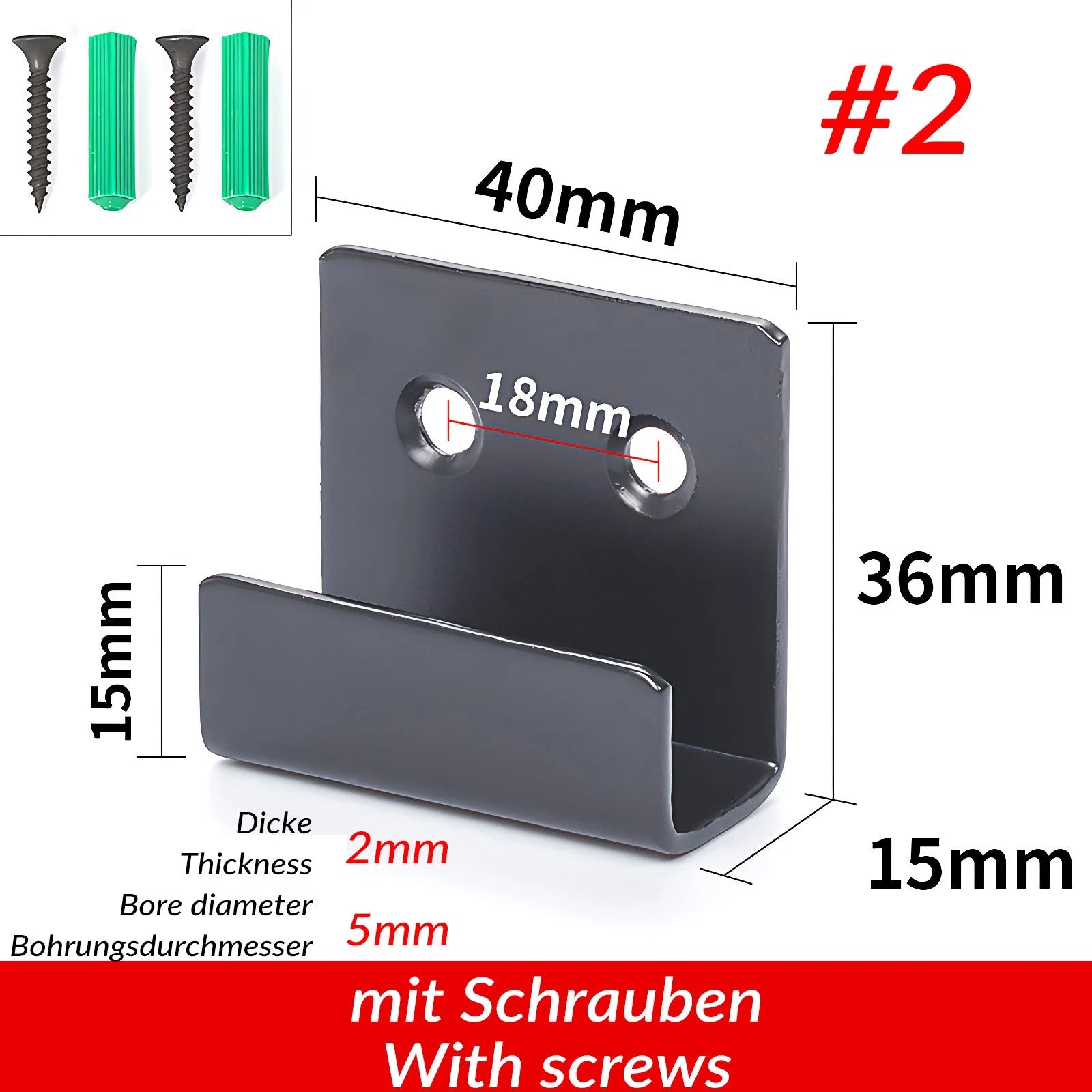 U Shaped Brackets Flat Hooks Stainless Hooks Ceramic Tile Display Bracket