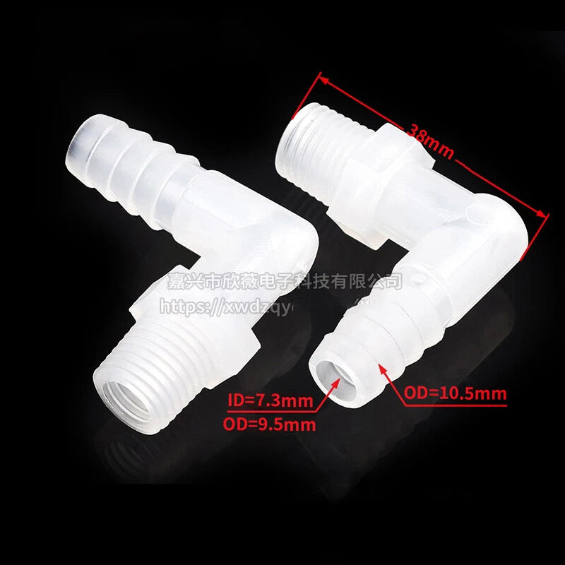 Plastic Hose Pipe Connector Reducing Fitting Plastic Barbed Fuel Water Vacuum