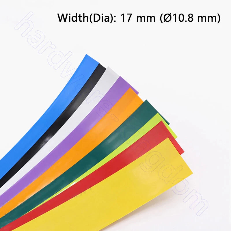 PVC Heat Shrink Tubing 7–130mm | RC Battery, LiPo, NiMH, NiCd Wire Wrap