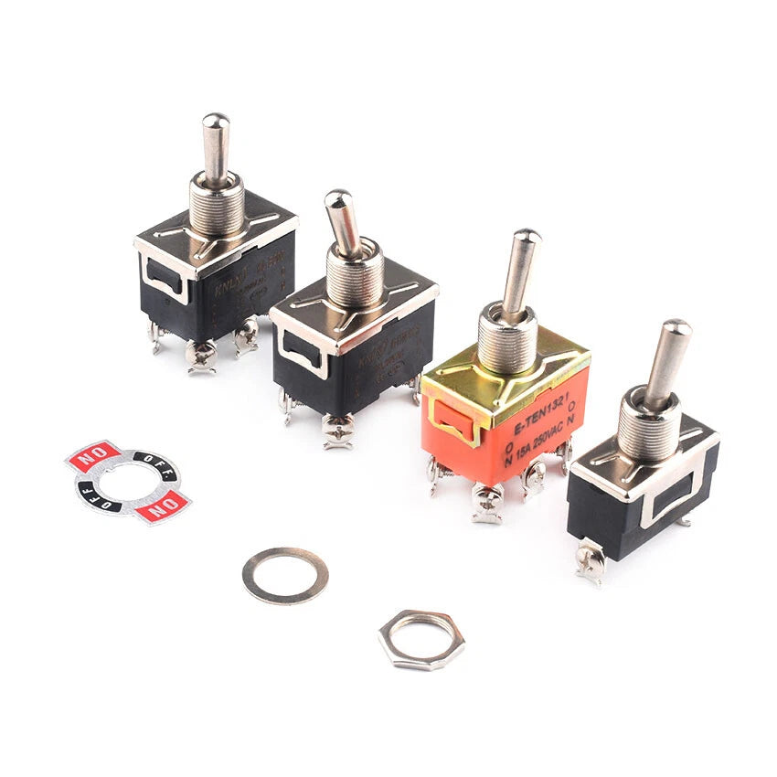 Toggle Switch Heavy Duty ON-OFF ON-ON ON-OFF-ON – MTS E-TEN PS DS438 Series 125VAC 250VAC