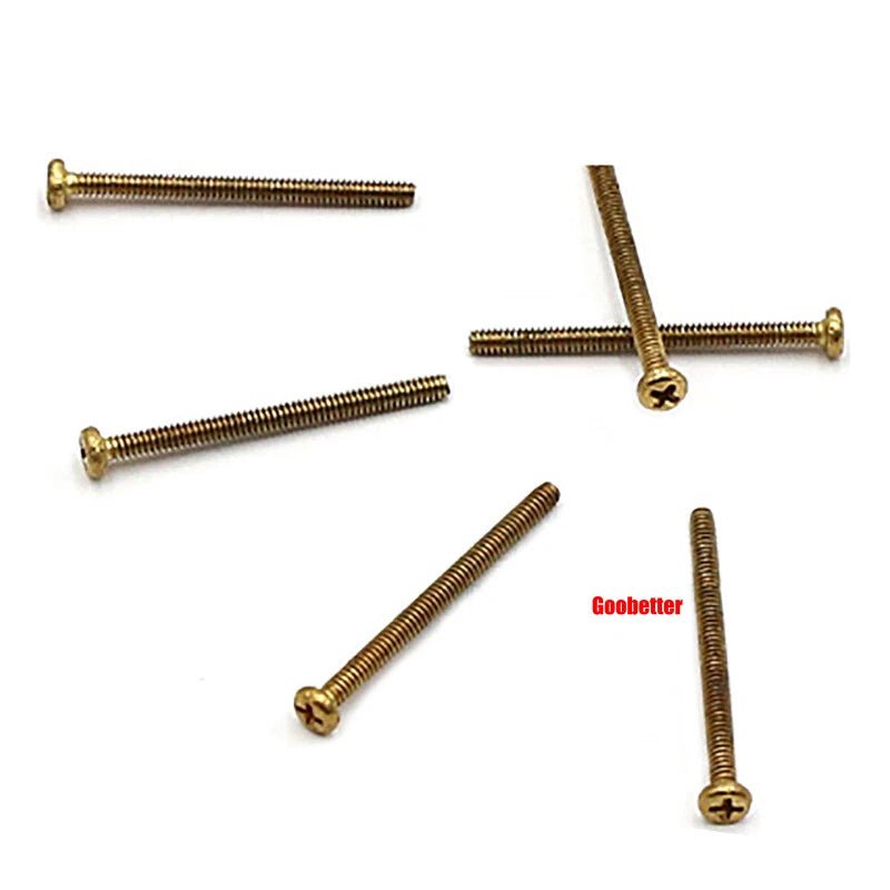 Phillips Pan Head Machine Screws M0.8 M1 M1.2 M1.4 M1.6 M1.7 — Cross Round Head Bolts, Multiple Coatings - HomeDIYer