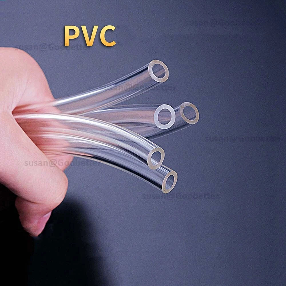 Clear Flexible PVC Tubing — Plastic Hose for Air, Water, Aquarium & Pond