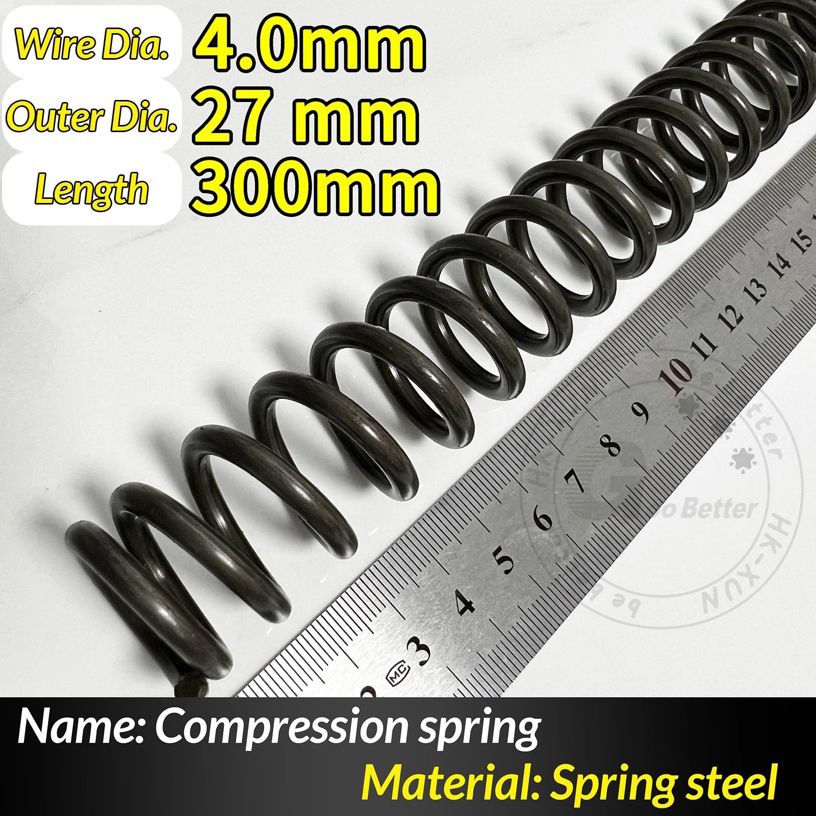 Compression Spring Pressure Springs, Wire Dia 4-5mm, OD 20-80mm, Length 300mm