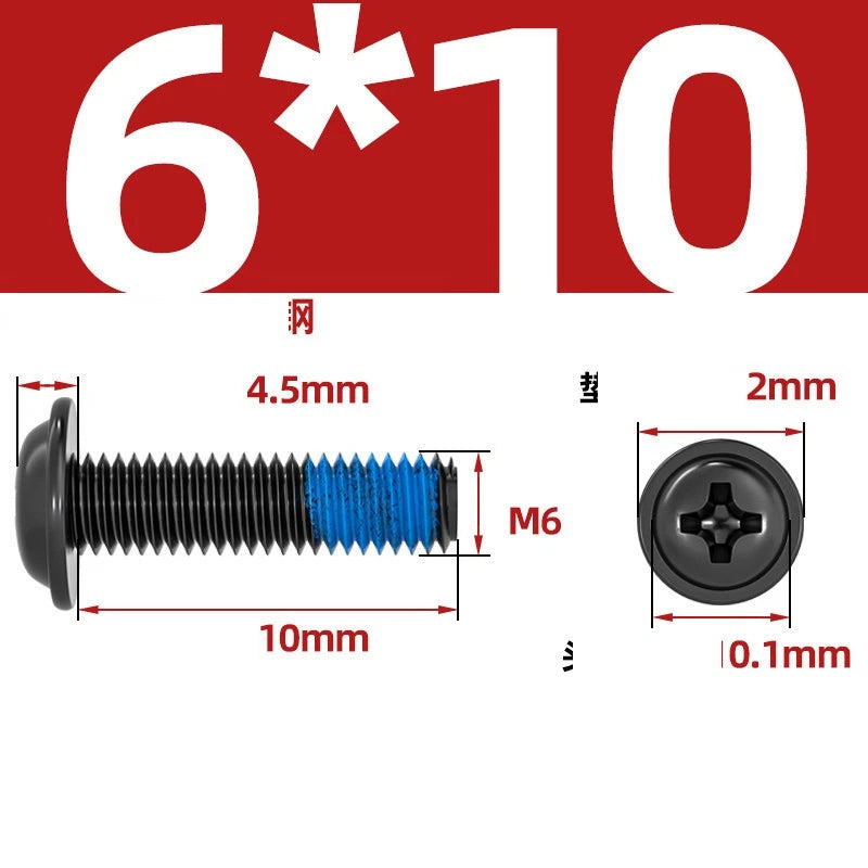 M2–M6 Flanged Button Head Screws – Carbon Steel, Phillips Drive, Nickel or Black Zinc Plated
