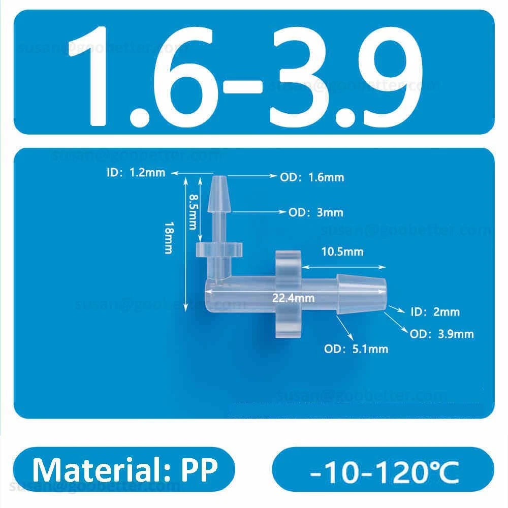 Plastic Barbed Hose Connectors — T-Piece, Elbow & Straight Fittings for Air & Water Lines