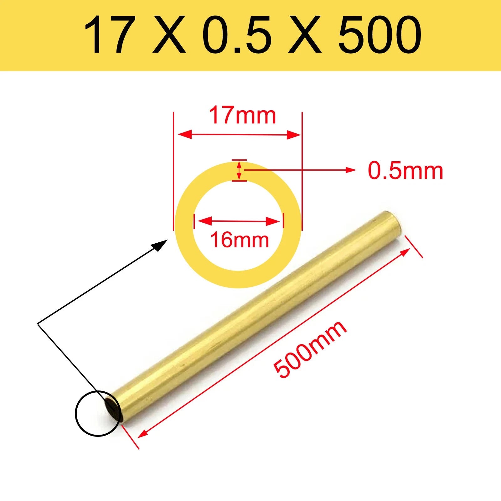 Brass Tubes ROUND PIPE Cu 62% OD 2mm 3mm 4mm 5mm 6mm 7mm 8mm 9mm 10mm To 90mm