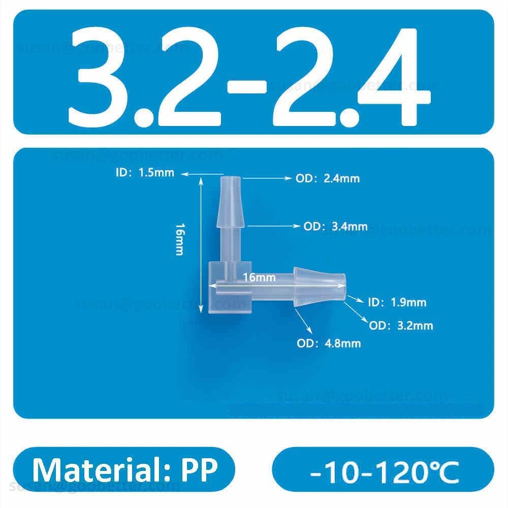 Plastic Barbed Hose Connectors — T-Piece, Elbow & Straight Fittings for Air & Water Lines