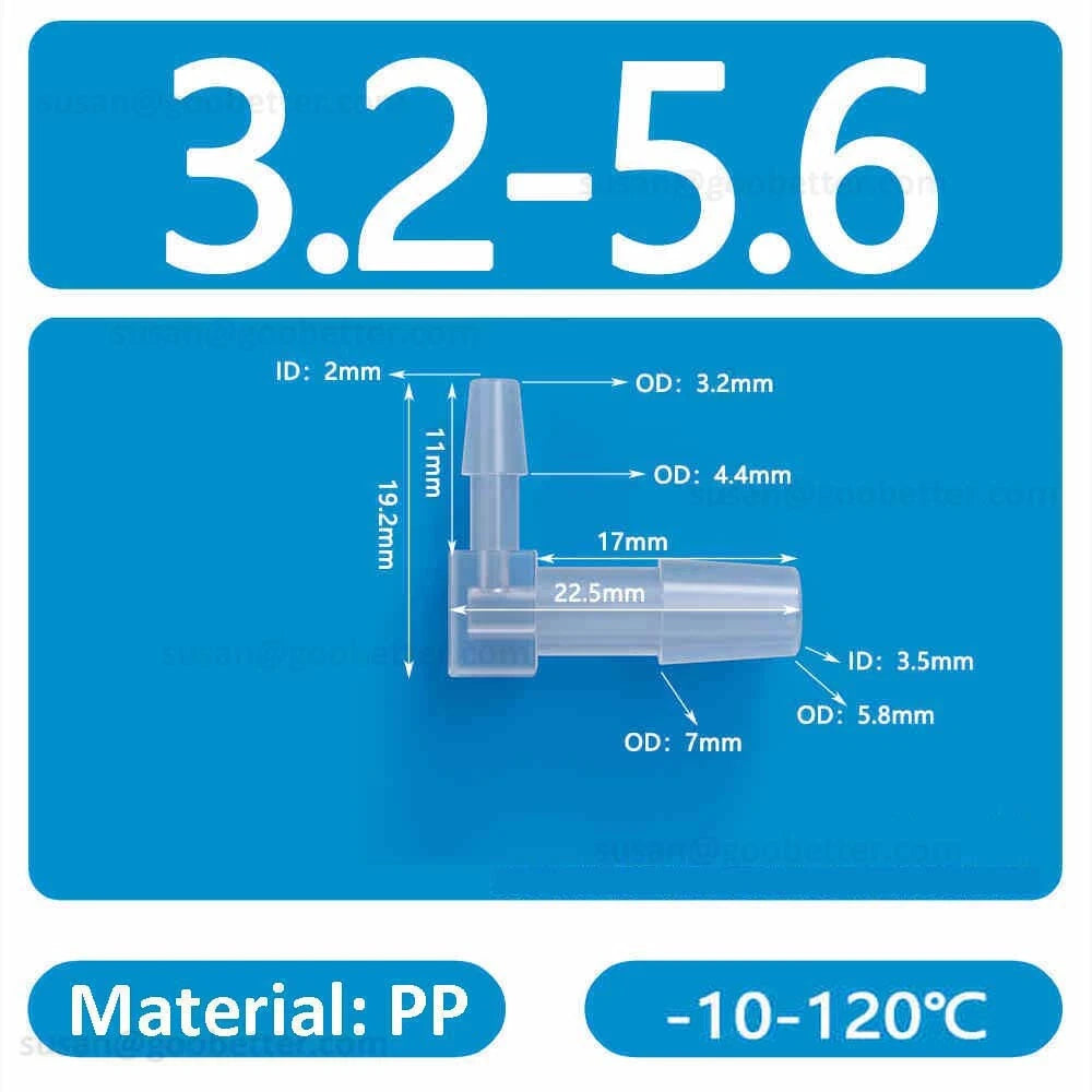 Plastic Barbed Hose Connectors — T-Piece, Elbow & Straight Fittings for Air & Water Lines