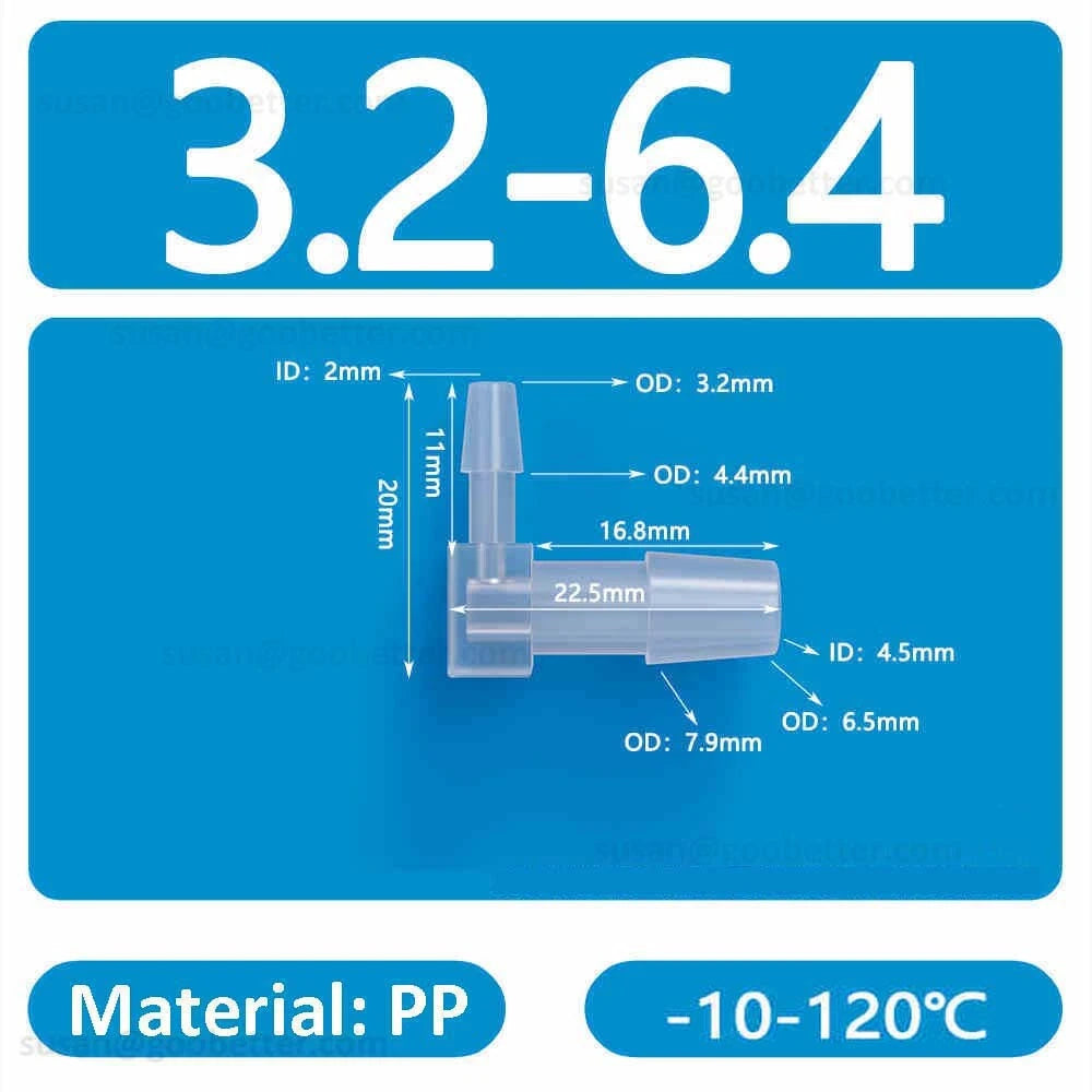 Plastic Barbed Hose Connectors — T-Piece, Elbow & Straight Fittings for Air & Water Lines