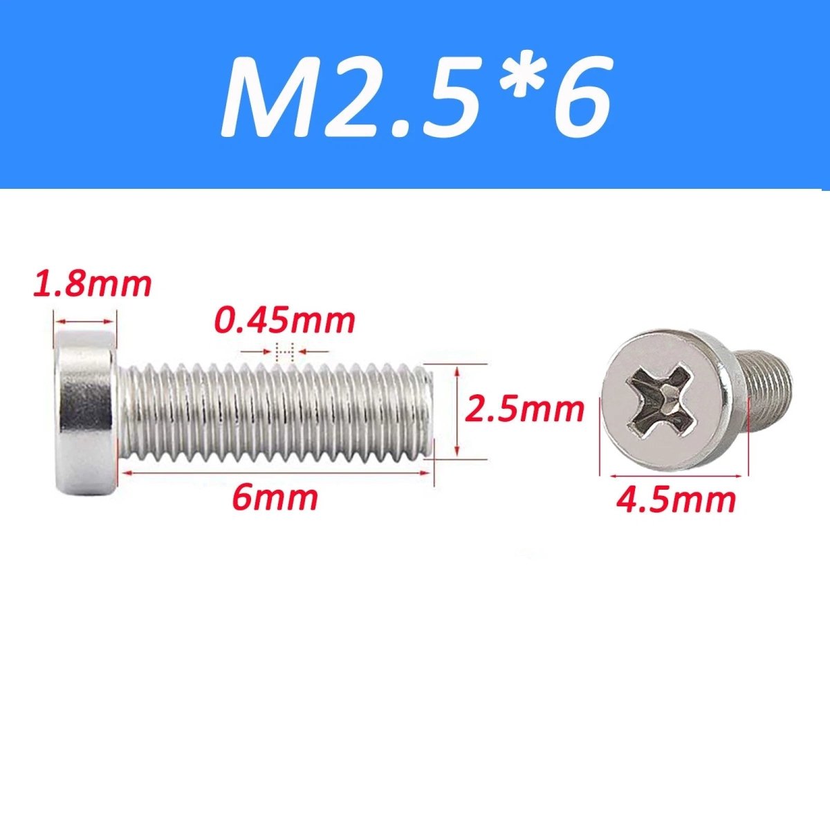 A2 Stainless Steel Cheese Head Phillips Machine Screws | M2–M8 Metric Bolts - HomeDIYer