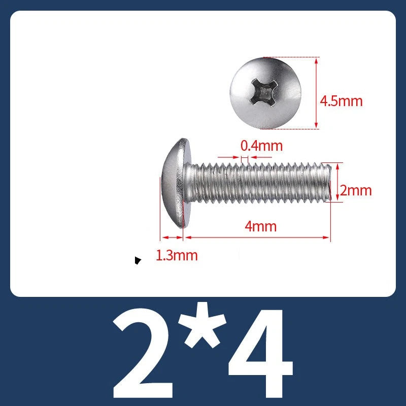 Phillips Flat Head Machine Screws M2-M8 | A2/A4 Stainless Steel