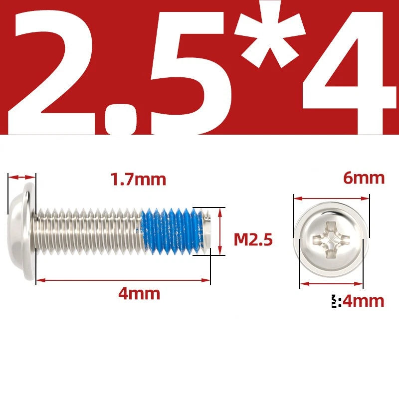 M2–M6 Flanged Button Head Screws – Carbon Steel, Phillips Drive, Nickel or Black Zinc Plated