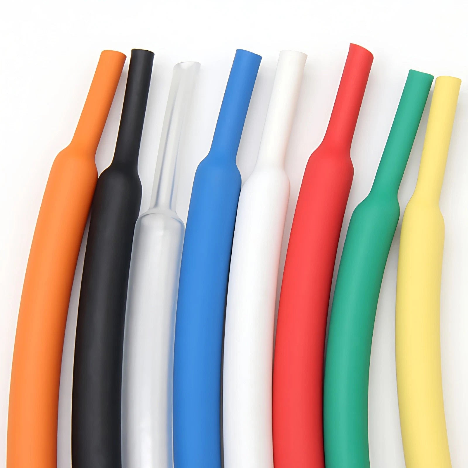 Heat Shrink Tubing 2:1 Ratio — Φ0.6mm to Φ210mm, 7 Colors, 1M per Piece