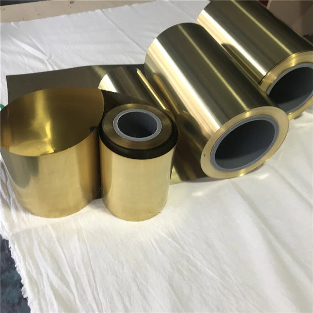 Thin Brass Sheet Strip Roll Metal Foil Shim Plate Thick 0.01mm-1mm Model Making